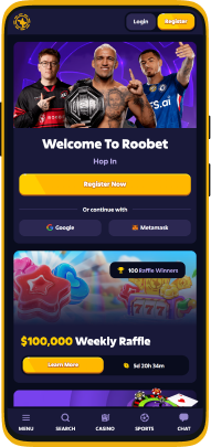 Roobet app screenshot